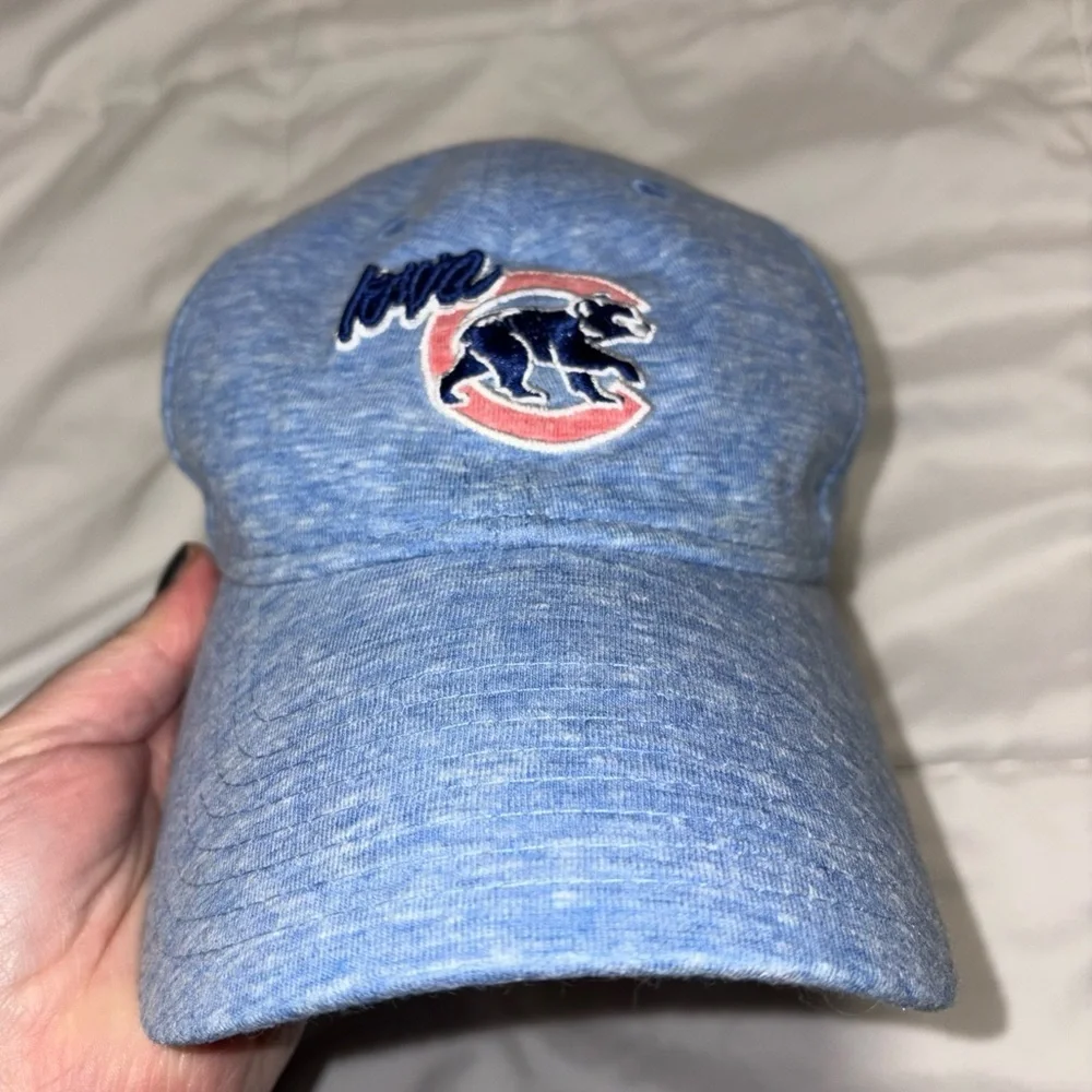 Chicago Cubs Hat Cap 🧢 Adjustable Strapback Blue MLB Baseball New Era women’s